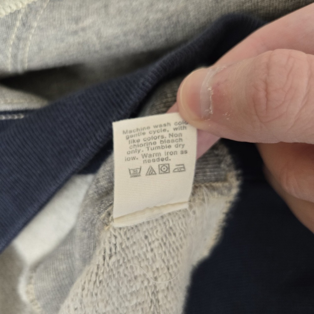 J Crew Wallace Barnes Sweatshirt Mens Medium Heritage Double V Gray Crew Retro - Picture 6 of 8